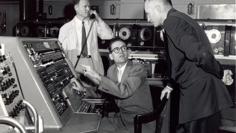 UNIVAC computer and operators