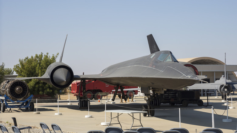 SR-71 Blackbird on display