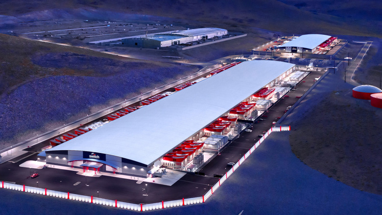Aerial view of the Switch Data Center campus in Reno, Nevada