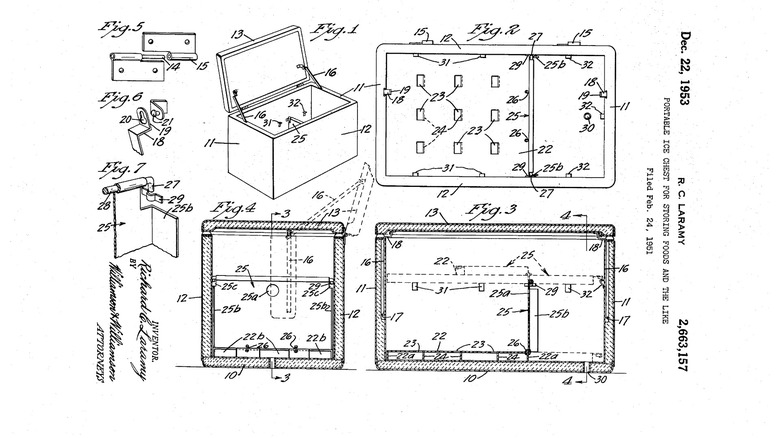 Blueprints for Richard C. Laramy's cooler