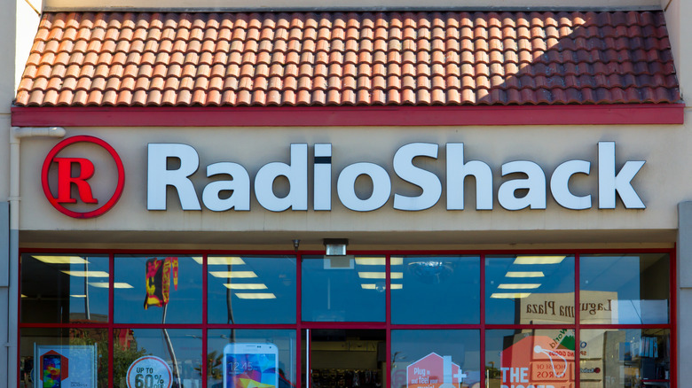 The exterior of a Radio Shack store