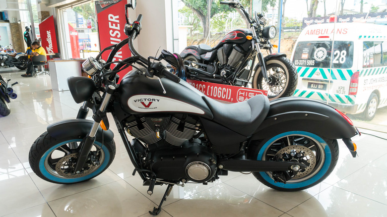 Victory Vegas Motorcycle at showroom in Kuala Lumpur, Malaysia