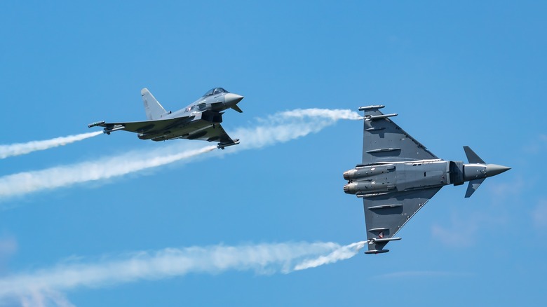 Pair of Eurofighter Typhoon jets
