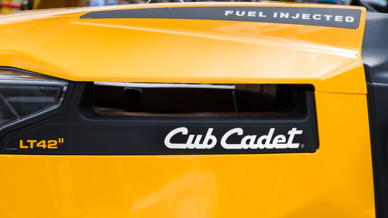 Cub Cadet riding lawn mower trademark and logo