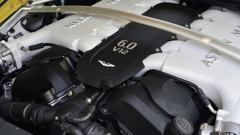 Aston Martin's famous 6.0 V12 up close