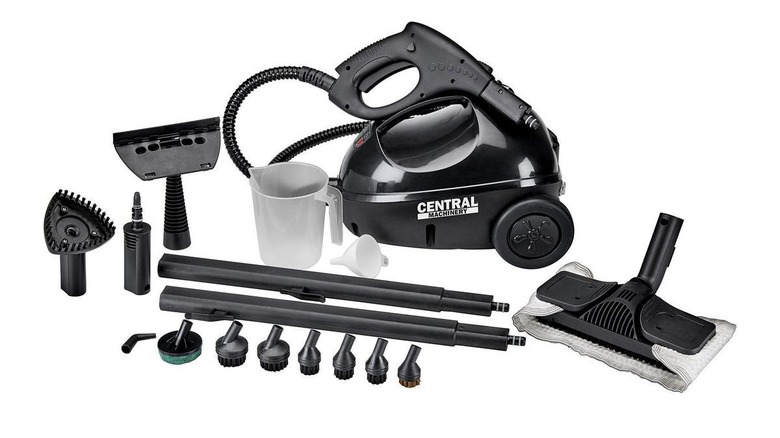 Central Machinery steam cleaner and accessories