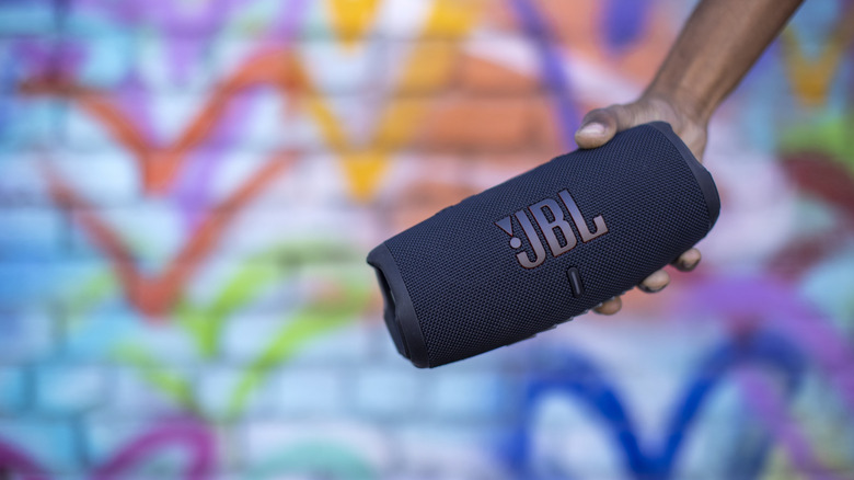 Person holding a JBL Charge 5