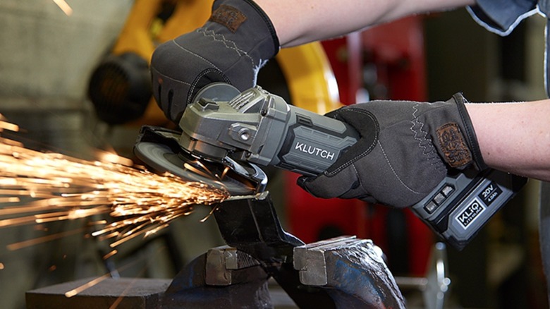 Person using Klutch power tool