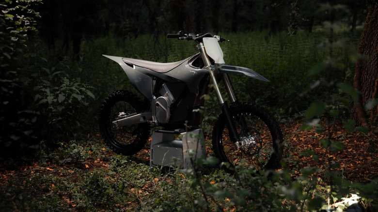 Stark Varg gray motorcycle