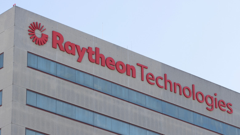 Raytheon Technologies sign is seen at its office in El Segundo, California.
