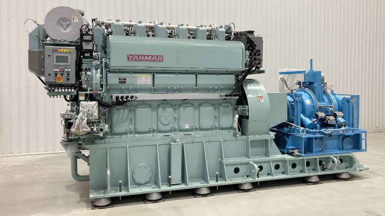 A Yanmar industrial engine