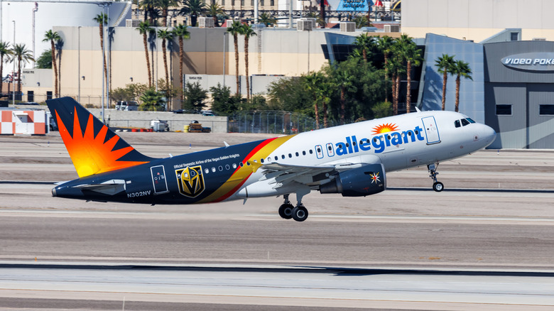 Allegiant Airplane taking off