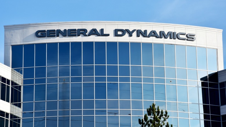 General Dynamics headquarters building with multiple front window