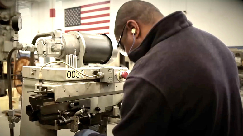 Factory worker making Klein Tools