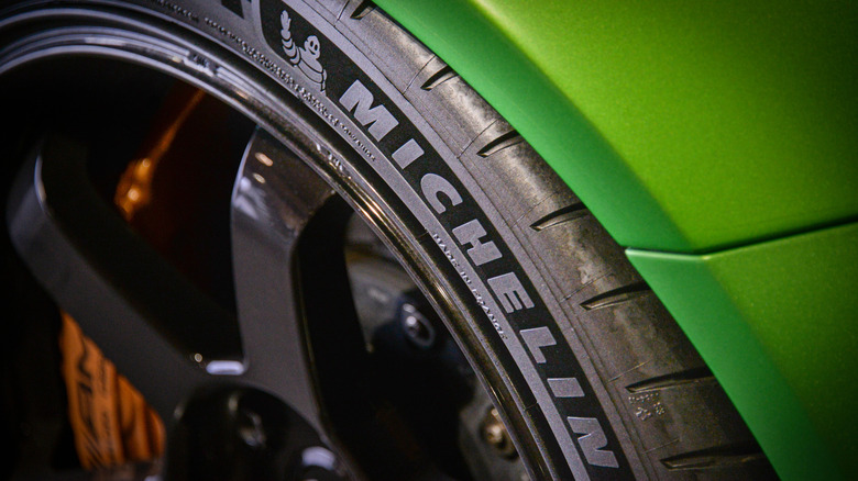 Michelin tire on Mercedes-Benz AMG GT R