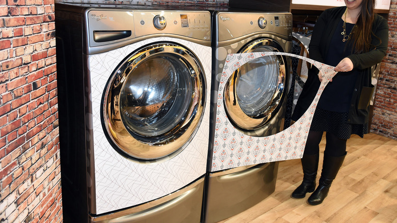 Whirlpool washers and dryers at an expo