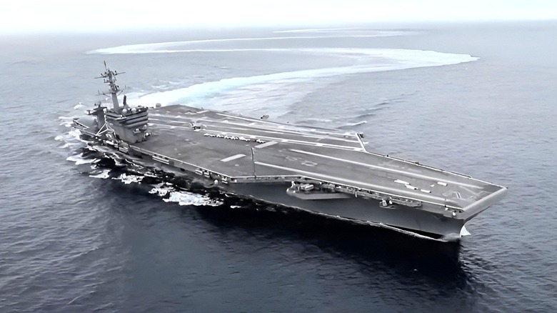 USS Nimitz on the ocean