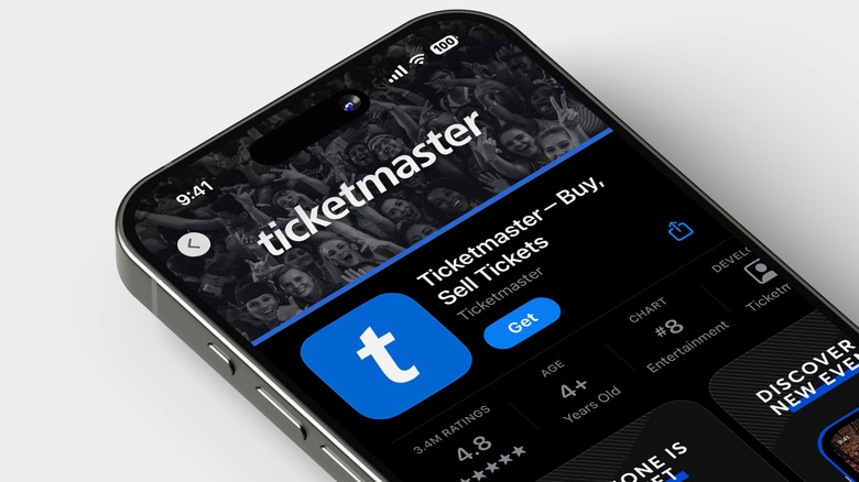 Tickermaster listing in the Apple App Store shown on iPhone