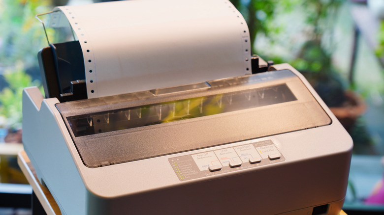 Picture displaying a dot matrix printer