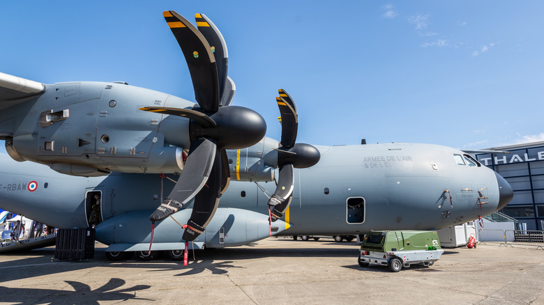 Airbus A400M Atlas on ground with doors open