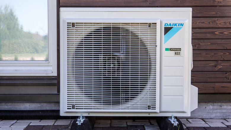 Daikin air conditioner outside a building
