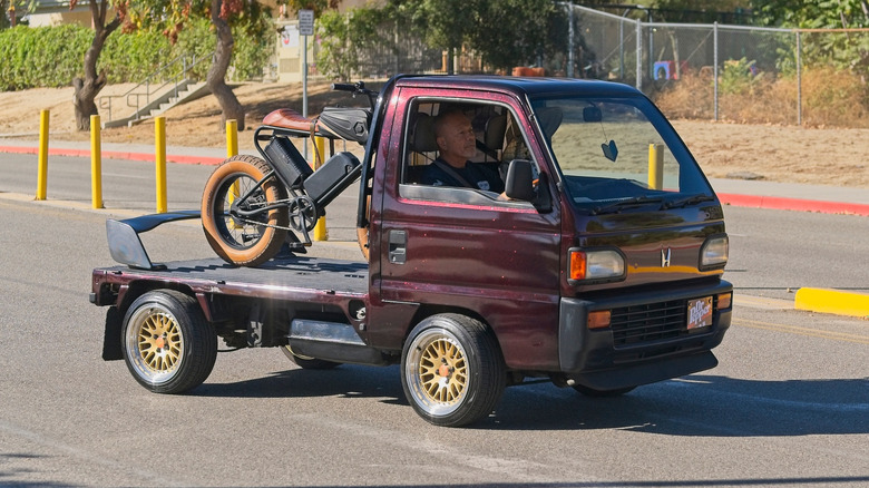 Honda Acty on the road in Los Angeles