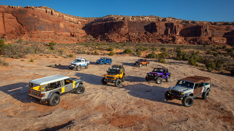 Jeep concept vehicles at the 2025 Easter Jeep Safari