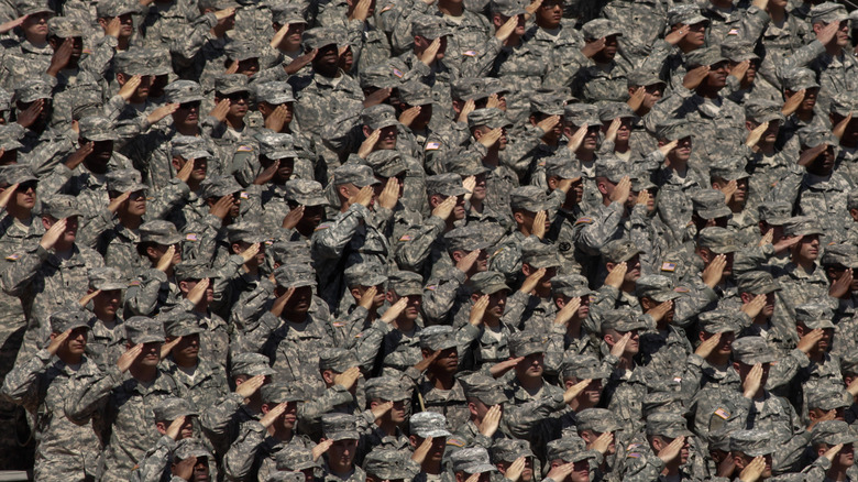 troops in uniform
