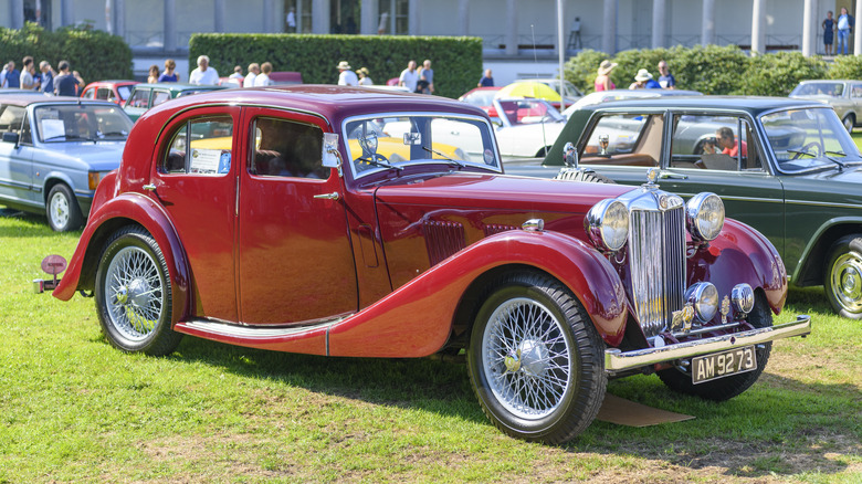 MG Model VA Saloon on display at the 2019 Concours d'Elegance at palace Soestdijk on August 25, 2019 in Baarn, Netherlands.