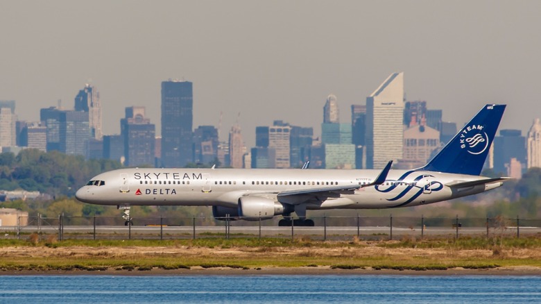 Boeing 757 on a runway