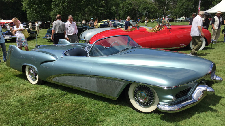 Chevrolet Le Sabre concept parked on grass at a car show.