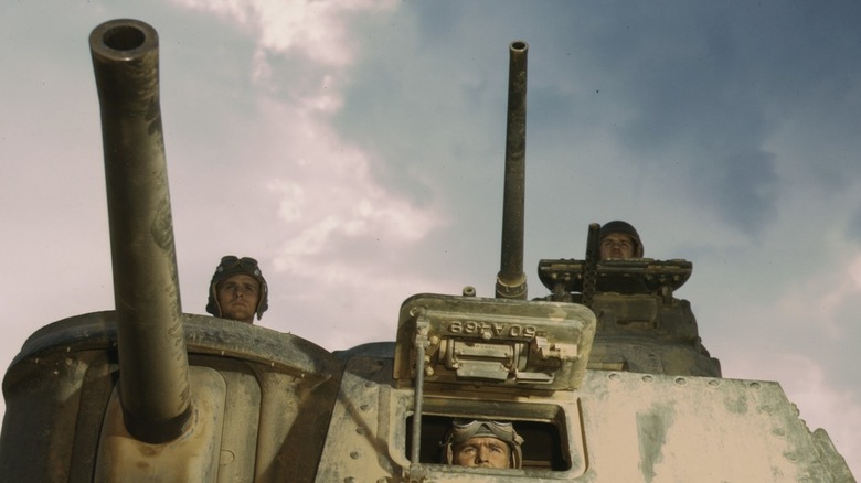 Tank with three crewmen