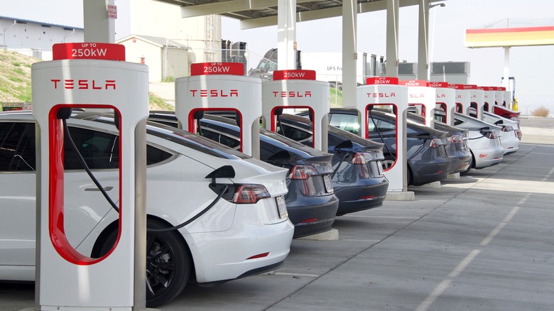 Tesla Supercharger station