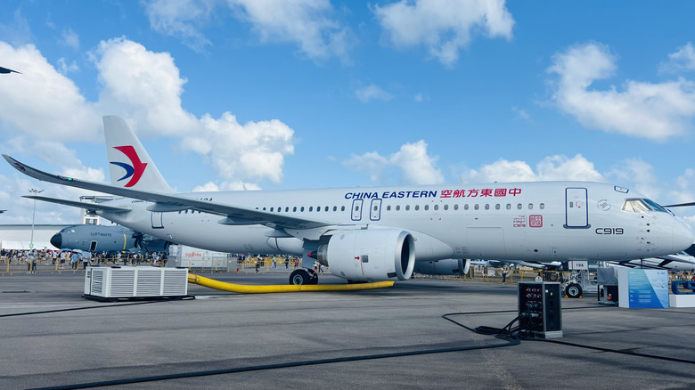 C919 on display at the Singapore Air Show