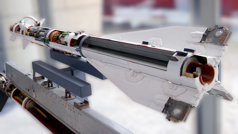 Cutaway of missile
