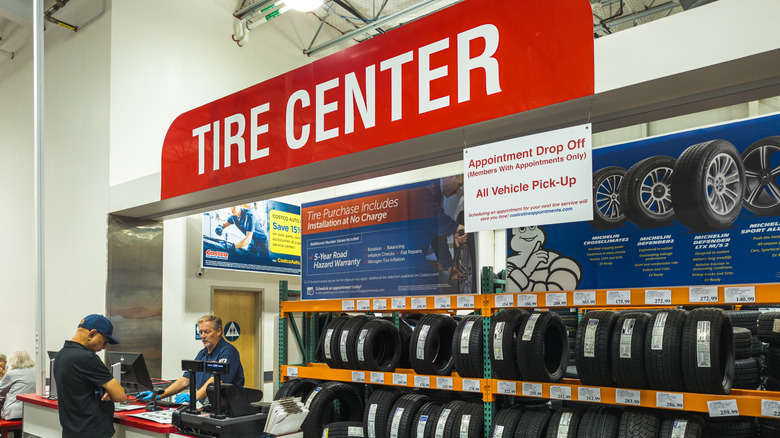 Costco Kirkland Signature Tire Center in Warehouse