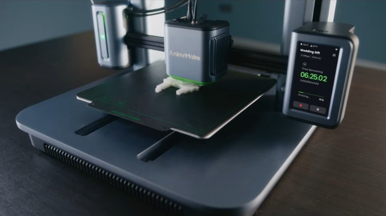 EufyMake M5 3D Printer printing an object