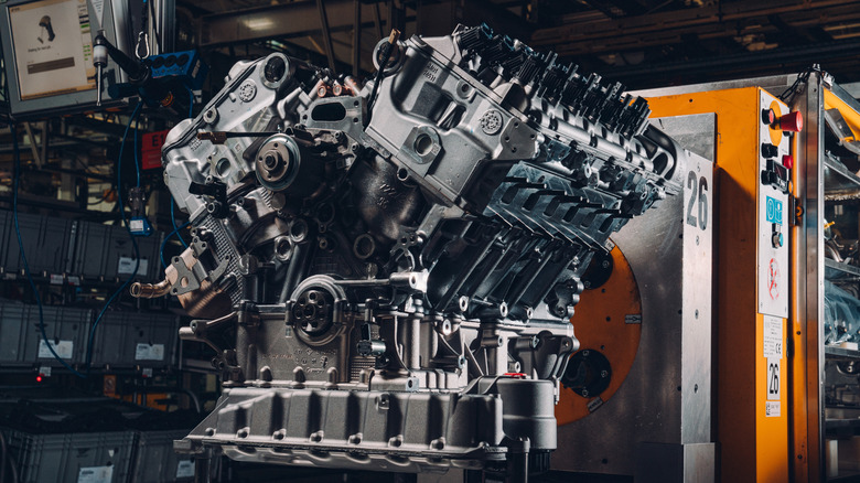 W12 engine in Bentley factory