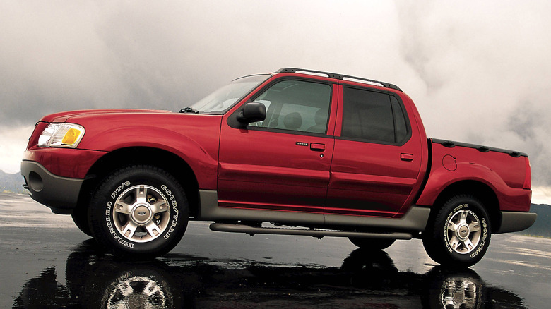 Ford Explorer Sport Trac parked driver side