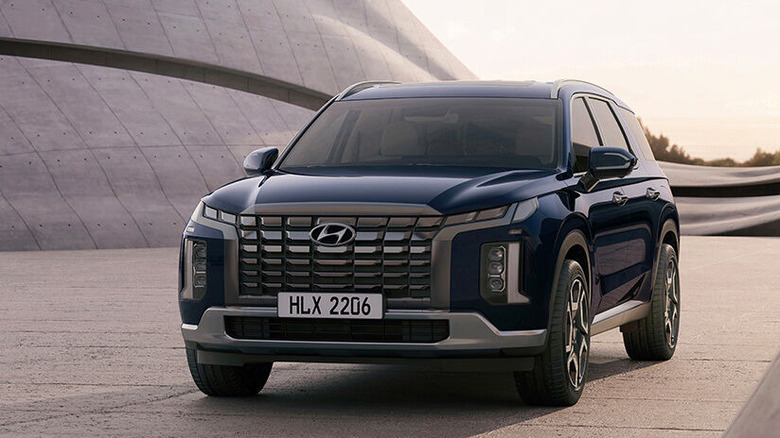 Navy Blue Hyundai Palisade 