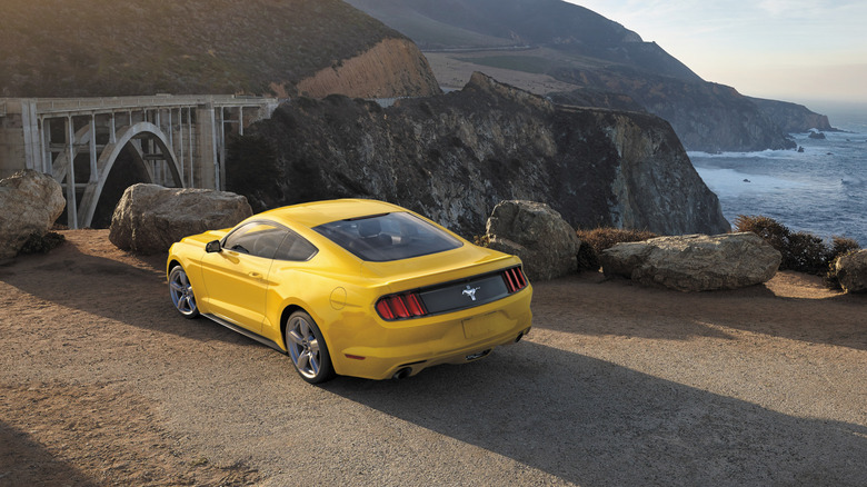 Yellow 2017 Ford Mustang