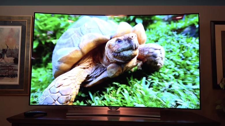 LG 65-inch curved OLED TV