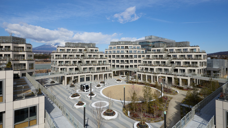 first phase of woven city courtyard