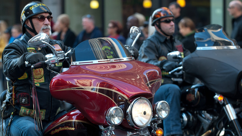 Motorcyclists at the Veterans Day Parade in New York City