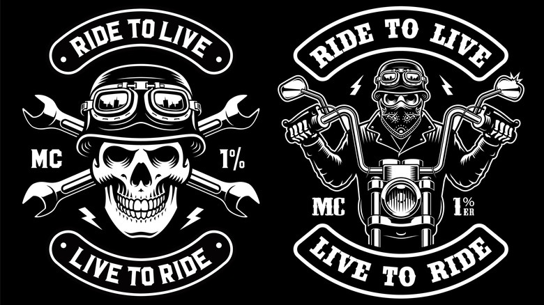 set of a biker patch