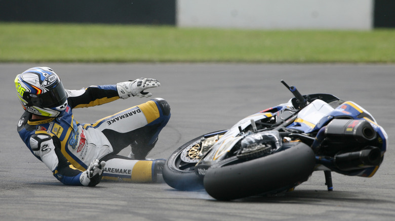 Driver and bike sliding