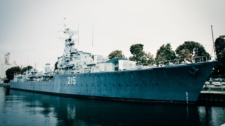 HMCS Haida at dock.