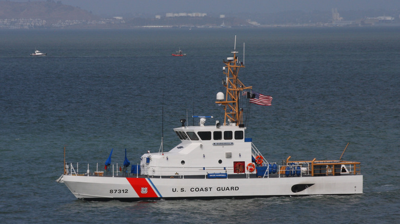 U.S. Coast Guard ship on the water