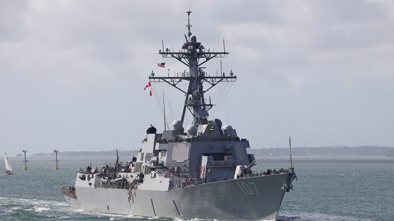 U.S. Navy vessel at sea