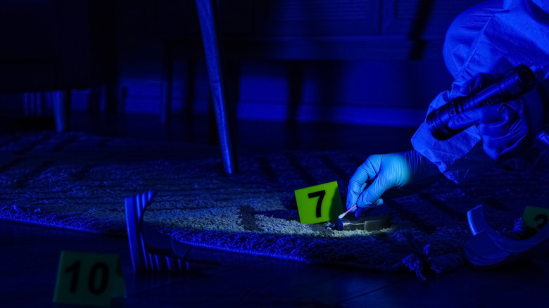 Forensic crime scene investigation with UV light